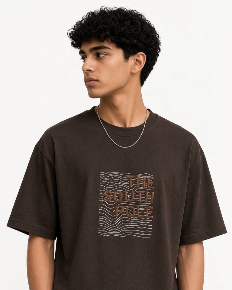 The South Pole Embroidered Oversized Tee - Image 3