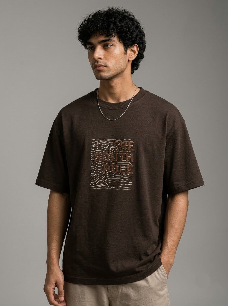 The South Pole Embroidered Oversized Tee