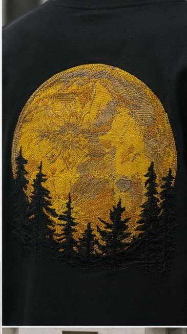Golden Dawn Embroidered Oversized Tee